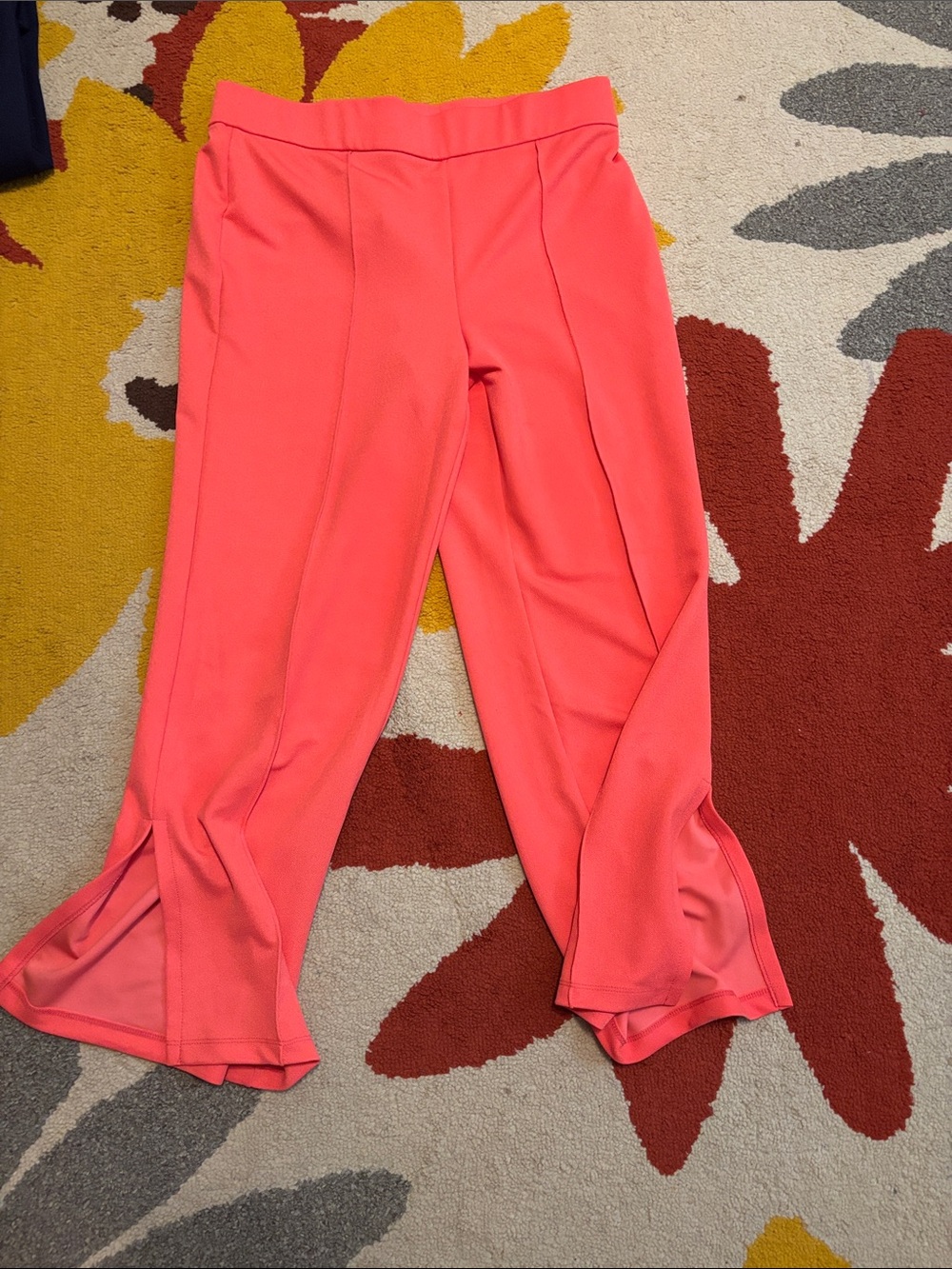 Isaac Mizrahi Coral slightly cropped Stretch Waistband Pants
